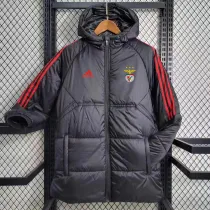 2023-24 Benfica Black Hooded Cotton Coat Red Edge (红色边) 棉衣