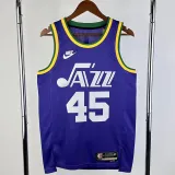 2023-24 JAZZ MITCHELL #45 purple Top Quality Top Quality Hot Pressing NBA Jersey (Retro Logo)