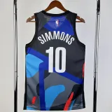 2023-24 NETS SIMMONS #10 Blue Black City Edition Top Quality Hot Pressing NBA Jersey