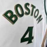 2023-24 CELTICS HOLIDAY #4 White City Edition Home Top Quality Hot Pressing NBA Jersey