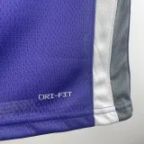 2023-24 KINGS FOX #5 Purple Away Top Quality Hot Pressing NBA Jersey(V领）