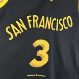 2023-24 WARRIORS PAUL #3 Black City Edition Top Quality Hot Pressing NBA Jersey (V领)