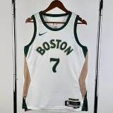 2023-24 CELTICS BROWN #7 White City Edition Home Top Quality Hot Pressing NBA Jersey