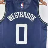 2023-24 Clippers WESTBROOK #0 Dark blue City Edition Top Quality Hot Pressing NBA Jersey