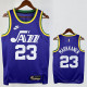 2023-24 JAZZ MARKKANEN #23 purple Top Quality Top Quality Hot Pressing NBA Jersey (Retro Logo)