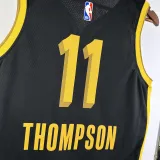2023-24 WARRIORS THOMPSON #11 Black City Edition Top Quality Hot Pressing NBA Jersey (V领)