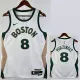 2023-24 CELTICS PORZINGIS #8 White City Edition Home Top Quality Hot Pressing NBA Jersey