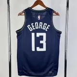 2023-24 Clippers GEORGE #23 Dark blue City Edition Top Quality Hot Pressing NBA Jersey