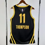 2023-24 WARRIORS THOMPSON #11 Black City Edition Top Quality Hot Pressing NBA Jersey (V领)