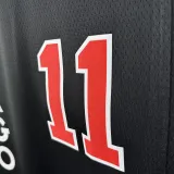 2023-24 BULLS DE ROZAN #11 Black City Edition Top Quality Hot Pressing NBA Jersey