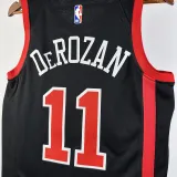 2023-24 BULLS DE ROZAN #11 Black City Edition Top Quality Hot Pressing NBA Jersey