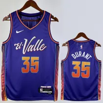 2023-24 SUNS DURANT #35 Purple City Edition Top Quality Hot Pressing NBA Jersey