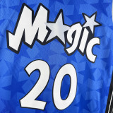 2023-24 Magic FULTZ #20 Dark Blue Top Quality Hot Pressing NBA Jersey (Retro Logo)(V领)