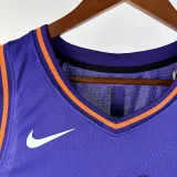 2023-24 SUNS BOOKER #1 Purple City Edition Top Quality Hot Pressing NBA Jersey