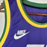 2023-24 JAZZ MITCHELL #45 purple Top Quality Top Quality Hot Pressing NBA Jersey (Retro Logo)