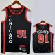 2023-24 BULLS RODMAN #91 Black City Edition Top Quality Hot Pressing NBA Jersey