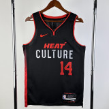 2023-24 HEAT HERRO #14 Black City Edition Top Quality Hot Pressing NBA Jersey (V领）