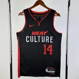 2023-24 HEAT HERRO #14 Black City Edition Top Quality Hot Pressing NBA Jersey (V领）