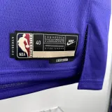 2023-24 JAZZ CLARKSON #00 purple Top Quality Top Quality Hot Pressing NBA Jersey (Retro Logo)