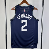2023-24 Clippers LEONARD #2 Dark blue City Edition Top Quality Hot Pressing NBA Jersey