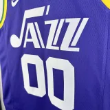 2023-24 JAZZ CLARKSON #00 purple Top Quality Top Quality Hot Pressing NBA Jersey (Retro Logo)