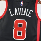 2023-24 BULLS LAVINE #8 Black City Edition Top Quality Hot Pressing NBA Jersey