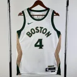 2023-24 CELTICS HOLIDAY #4 White City Edition Home Top Quality Hot Pressing NBA Jersey