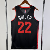 2023-24 HEAT BUTLER #22 Black City Edition Top Quality Hot Pressing NBA Jersey (V领）