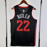 2023-24 HEAT BUTLER #22 Black City Edition Top Quality Hot Pressing NBA Jersey (V领）