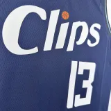 2023-24 Clippers GEORGE #23 Dark blue City Edition Top Quality Hot Pressing NBA Jersey