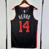 2023-24 HEAT HERRO #14 Black City Edition Top Quality Hot Pressing NBA Jersey (V领）