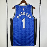 2023-24 Magic McGRADY #1 Dark Blue Top Quality Hot Pressing NBA Jersey (Retro Logo)(V领)