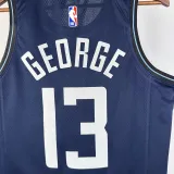 2023-24 Clippers GEORGE #23 Dark blue City Edition Top Quality Hot Pressing NBA Jersey
