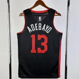 2023-24 HEAT ADEBAYO #13 Black City Edition Top Quality Hot Pressing NBA Jersey (V领）