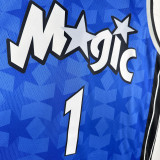 2023-24 Magic McGRADY #1 Dark Blue Top Quality Hot Pressing NBA Jersey (Retro Logo)(V领)
