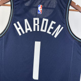 2023-24 Clippers HARDEN #1 Dark blue City Edition Top Quality Hot Pressing NBA Jersey