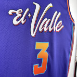 2023-24 SUNS BEAL #3 Purple City Edition Top Quality Hot Pressing NBA Jersey