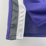 2023-24 KINGS FOX #5 Purple Away Top Quality Hot Pressing NBA Jersey(V领）