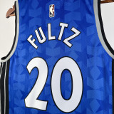 2023-24 Magic FULTZ #20 Dark Blue Top Quality Hot Pressing NBA Jersey (Retro Logo)(V领)
