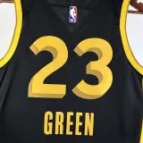 2023-24 WARRIORS GREEN #23 Black City Edition Top Quality Hot Pressing NBA Jersey (V领)