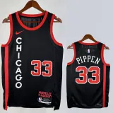 2023-24 BULLS PIPPPEN #33 Black City Edition Top Quality Hot Pressing NBA Jersey