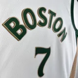 2023-24 CELTICS BROWN #7 White City Edition Home Top Quality Hot Pressing NBA Jersey