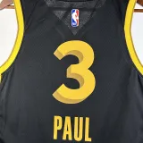 2023-24 WARRIORS PAUL #3 Black City Edition Top Quality Hot Pressing NBA Jersey (V领)