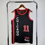 2023-24 BULLS DE ROZAN #11 Black City Edition Top Quality Hot Pressing NBA Jersey