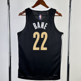 2023-24 Grizzlies BANE #22 Black City Edition Top Quality Hot Pressing NBA Jersey