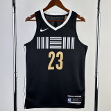 2023-24 Grizzlies ROSE #23 Black City Edition Top Quality Hot Pressing NBA Jersey