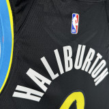 2023-24 Indiana Pacers HALLBURTON #0 Black City Edition Top Quality Hot Pressing NBA Jersey