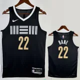 2023-24 Grizzlies BANE #22 Black City Edition Top Quality Hot Pressing NBA Jersey