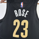2023-24 Grizzlies ROSE #23 Black City Edition Top Quality Hot Pressing NBA Jersey