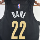 2023-24 Grizzlies BANE #22 Black City Edition Top Quality Hot Pressing NBA Jersey